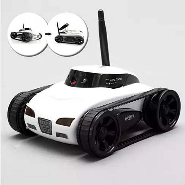 All Mighty TOY TANK with Wireless Camera and Remote Control by APP White