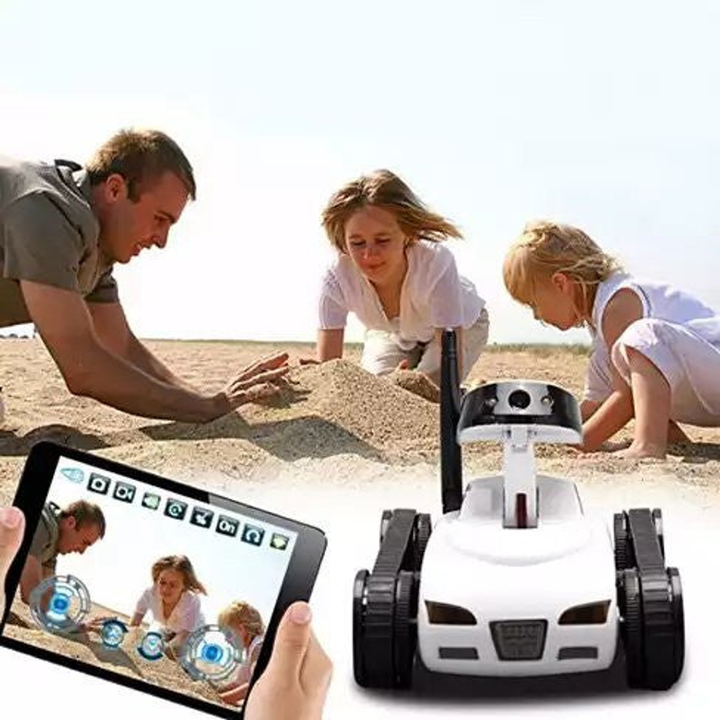 All Mighty TOY TANK with Wireless Camera and Remote Control by APP White - 2