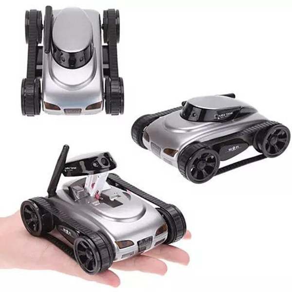 All Mighty TOY TANK with Wireless Camera and Remote Control by APP Silver