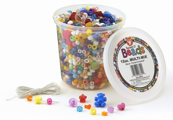 Bucket O'Beads Multi Mix With Elastic Thread