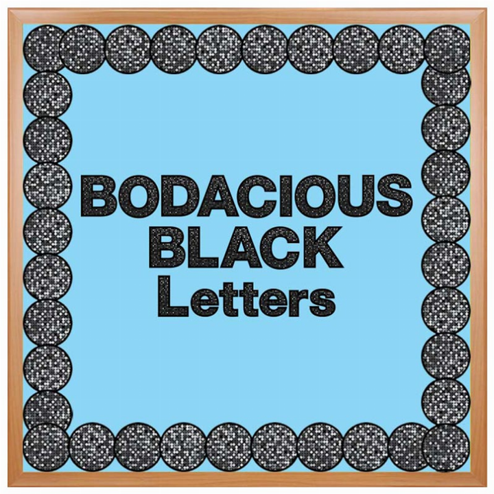 Bodacious Black Punch-Out Letters - 2