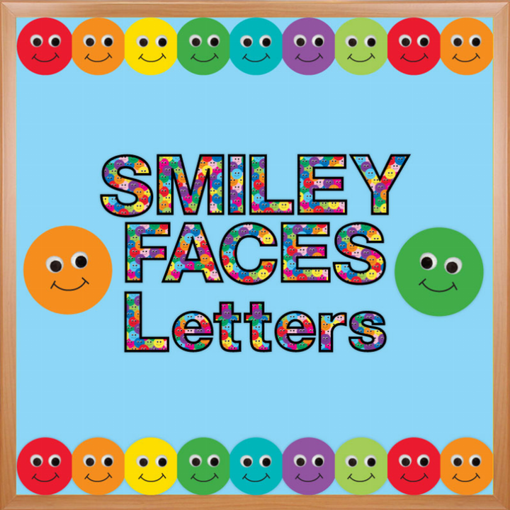 Smiley Faces Punch-Out Letters - 3