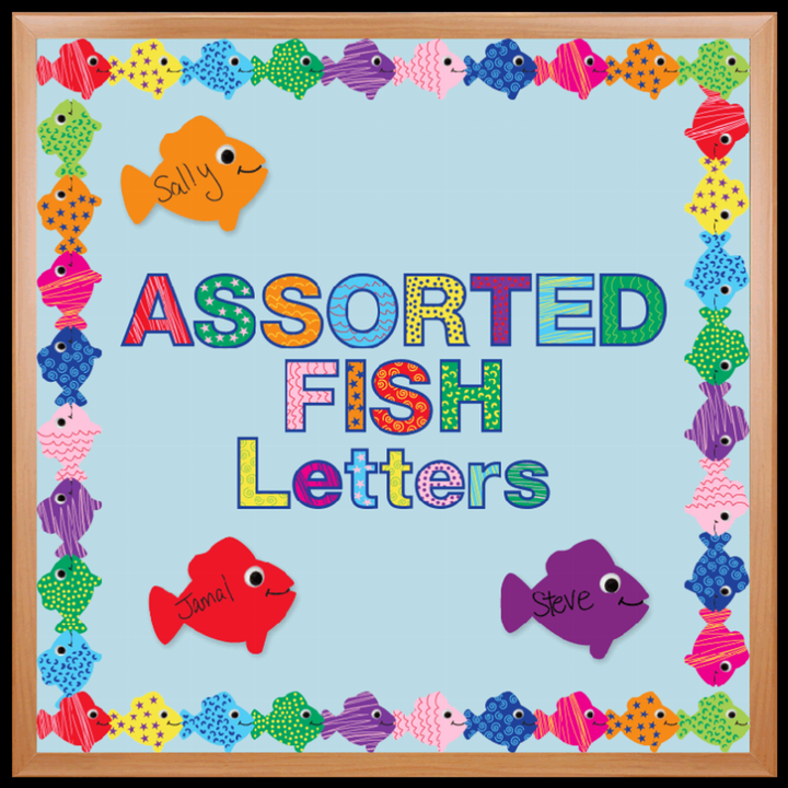 Assorted Fish Punch-Out Letters - 3