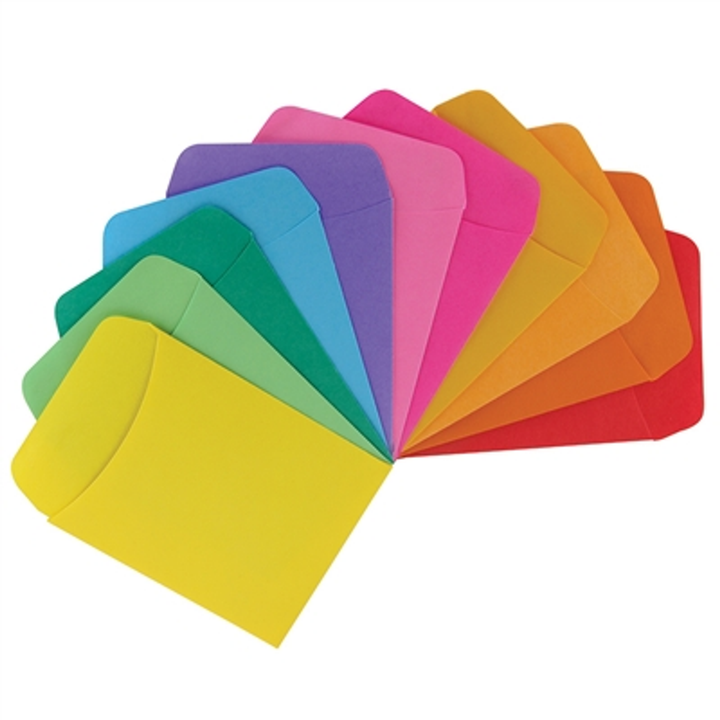 Bright Library Pockets 3.5inx5in 30 Each Of 10 colors