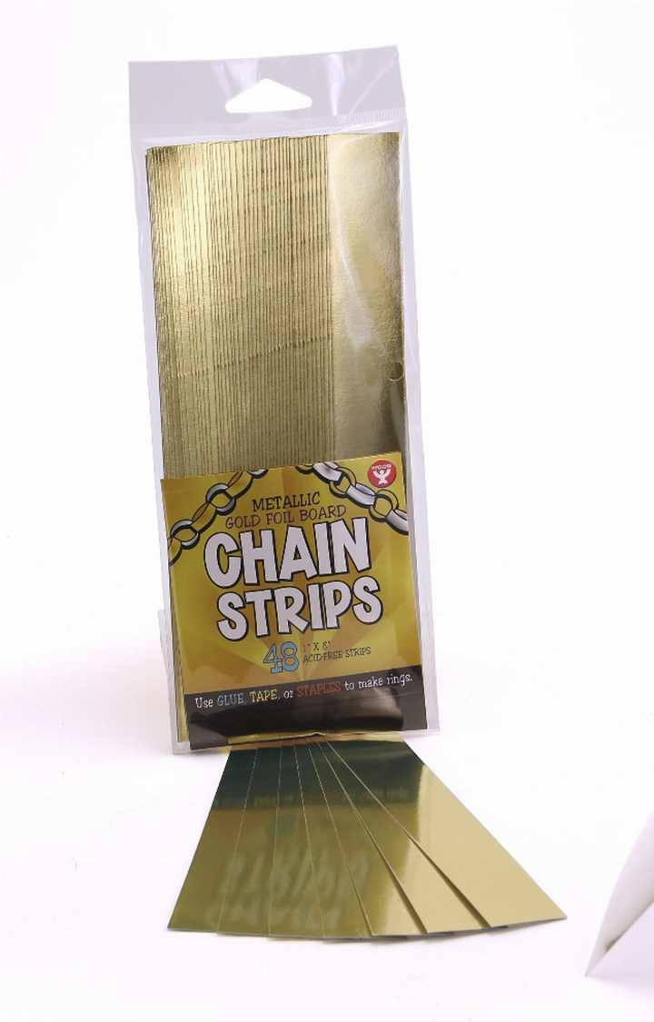 Super Chain Strips Metallic Gold Foil Board