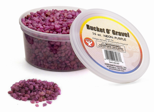 Bucket O' Gravel Neon Purple