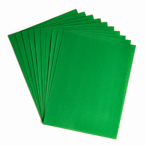 Velour Paper 8.5inx11in Green