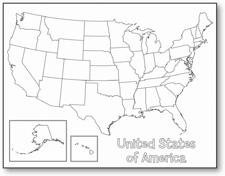 Creative Learning Posters USA Map