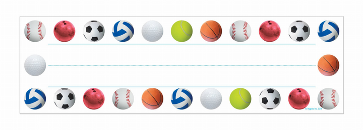 Picture Name Plates Sports Balls