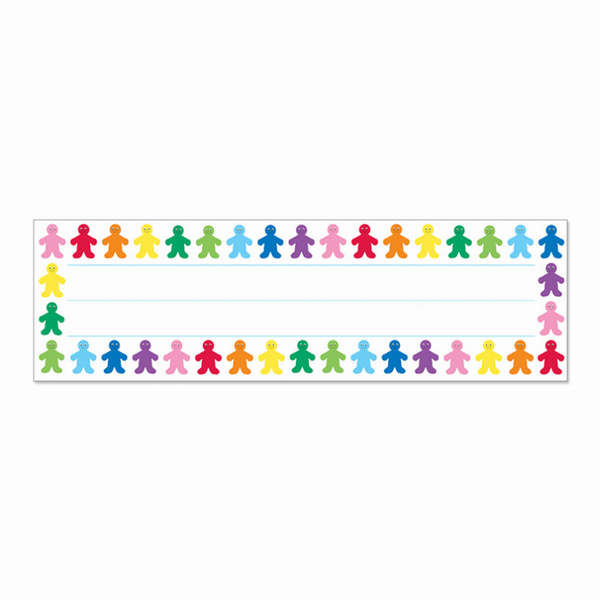 Picture Name Plates Rainbow People