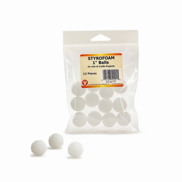 Styrofoam Pack 1in Balls Combo