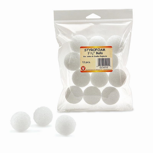 Styrofoam Pack 1.5in Balls Combo