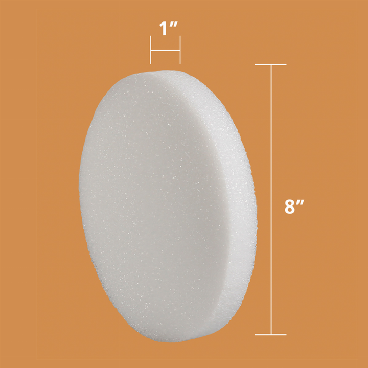 Styrofoam Pack 8inx1in Round Discs Combo