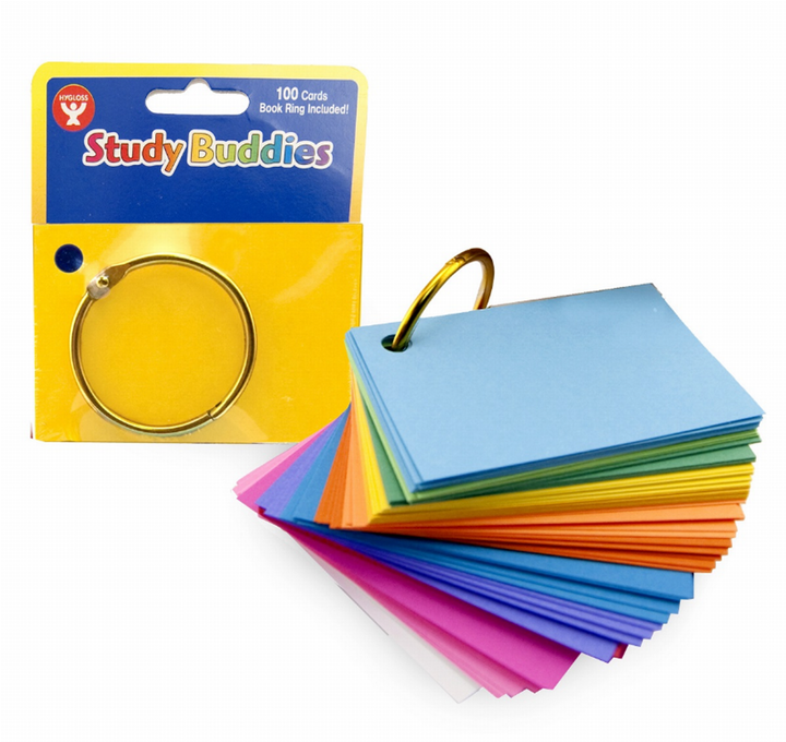 Study Buddies-Book Rings 2inx3in Assorted Colors