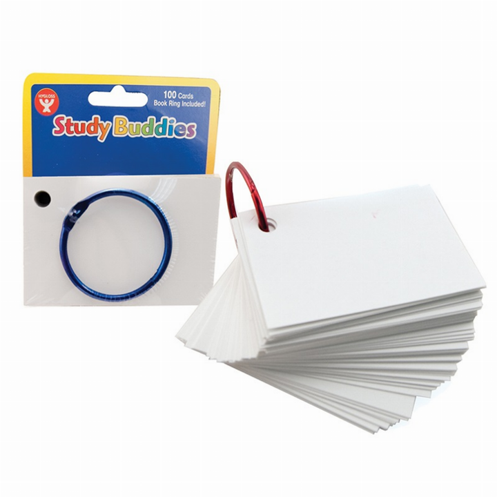 Study Buddies-Book Rings 2inx3in Ultra White