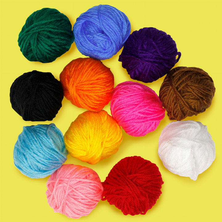 Assorted Yarn Pack (12 Colors) - 4