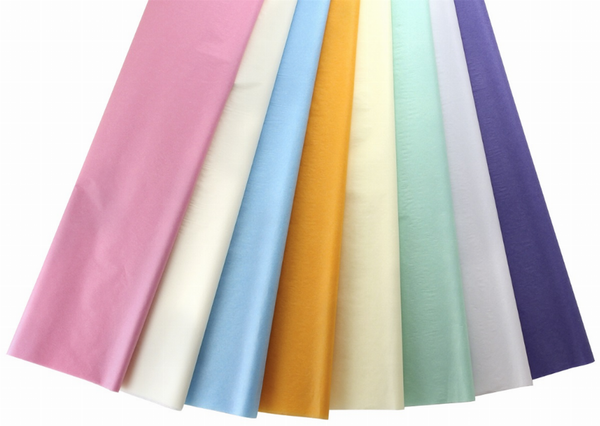 Tissue (Bleeding/Non-Bleeding) 20inx30in 3 each of 8 colors - Pastels Non-Bleeding