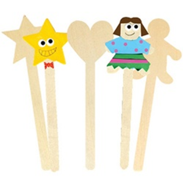 Wood Popstix Shapes People