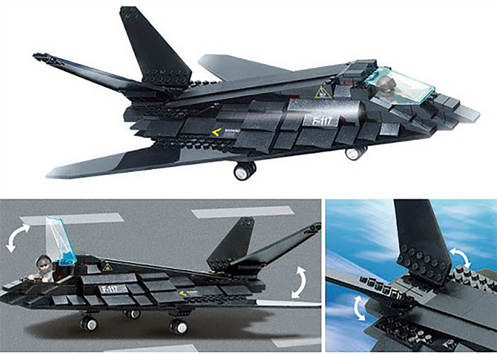 Air Force Stealth Bomber Building Brick Kit (209 Pcs) - 3