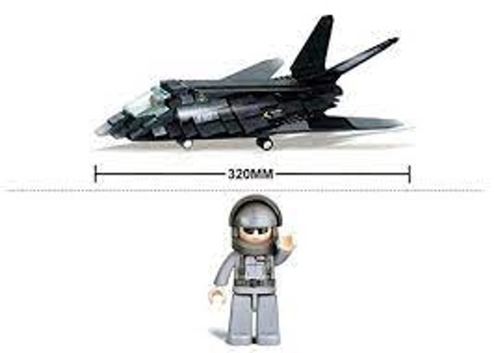 Air Force Stealth Bomber Building Brick Kit (209 Pcs) - 4