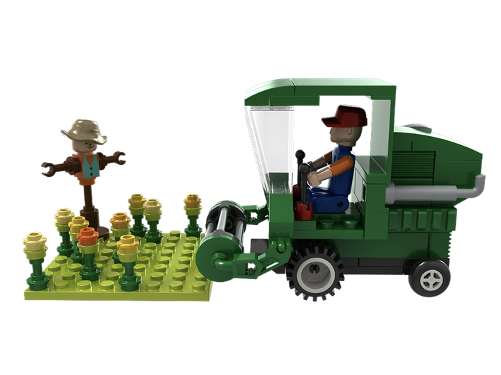 Farm Wheat Field Harvester Building Brick Kit (134 pcs) - 3