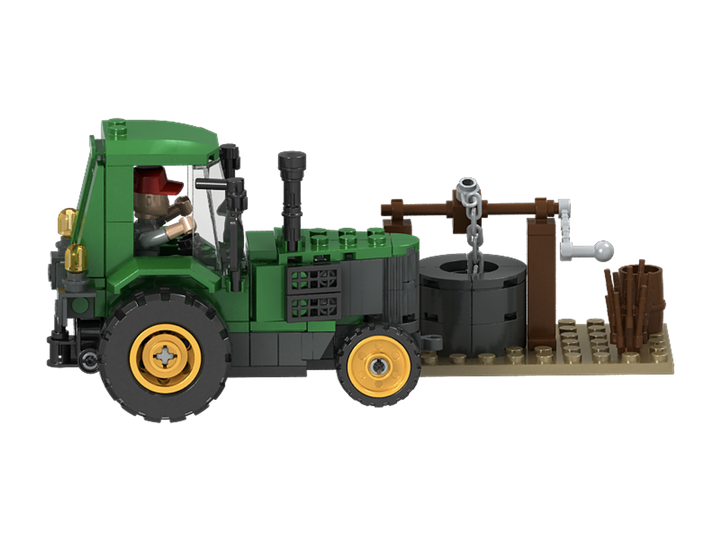 Farm Tractor and Well Building Brick Kit (178 pcs) - 3