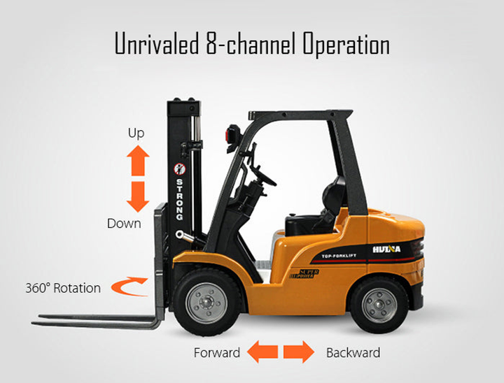 Forklift RC Die-Cast Model (1:10 Scale) - 2