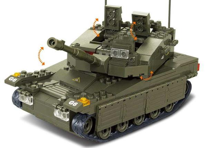 Merkov Miltary Tank Building Brick Kit (344 Pcs) - 2