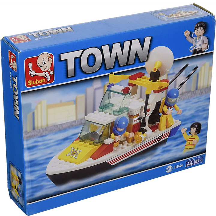 Rescue Boat Building Brick Kit (114 pcs)