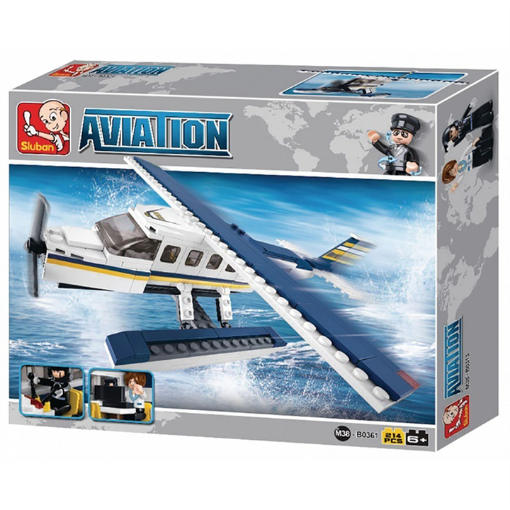 Z Seaplane Aviation Building Brick Kit (214 pcs)