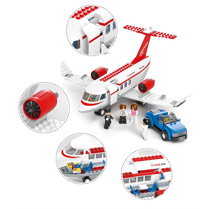 Aviation C-Concept Plane Building Brick Kit (275 Pcs) - 2