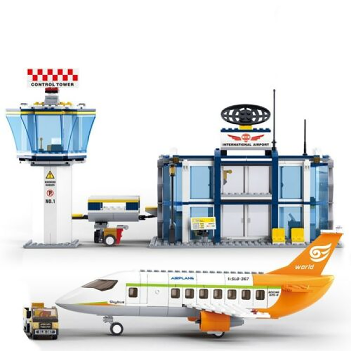 Aviation International Airport Building Brick Kit (678 Pcs) - 2