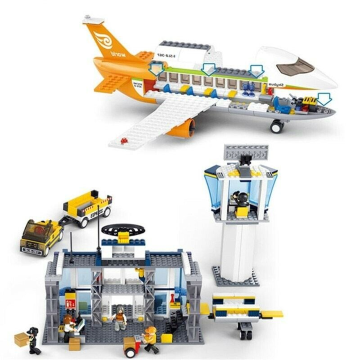 Aviation International Airport Building Brick Kit (678 Pcs) - 3