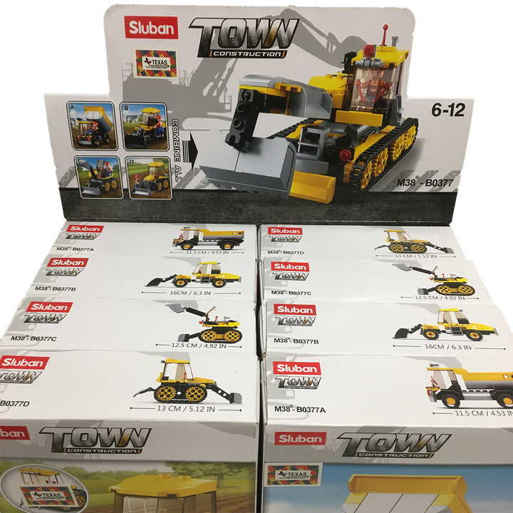 4-in-1 Construction Traxcavator Building Brick Display Set - 2