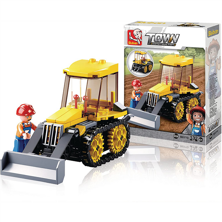 4-in-1 Construction Traxcavator Building Brick Display Set - 7