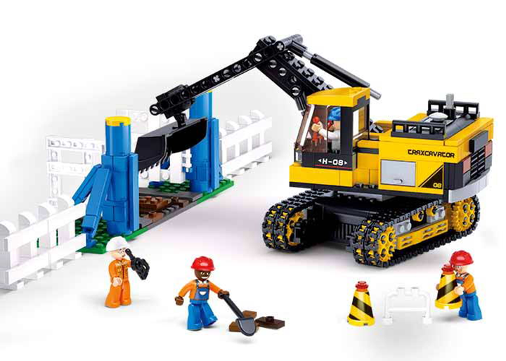 Construction Traxcavator Building Brick Kit (614 pcs) - 3