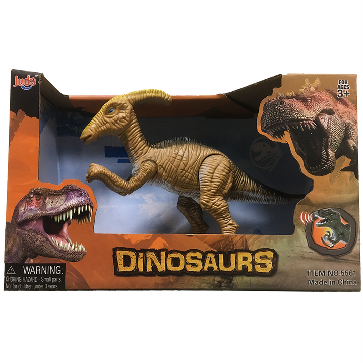 Dinosaur Figurine Toys with Sound Effects, Left Arm Pull Hadrosaur - 3