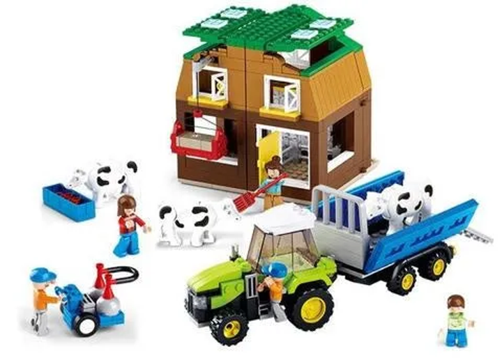 Cow Farm Ranch Building Brick Kit (512 Pcs) - 2