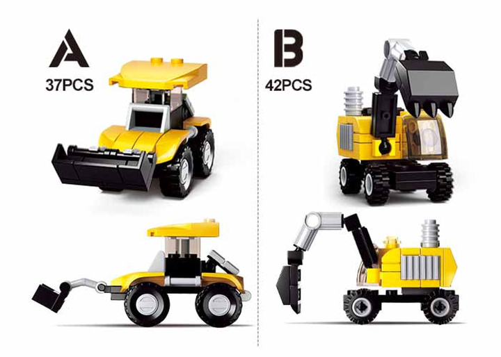 Builder Construction Building Brick Display Set x2 each kit - 2