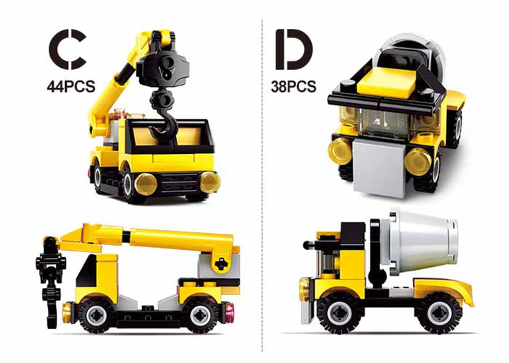 Builder Construction Building Brick Display Set x2 each kit - 3