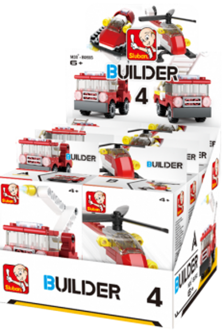 Builder Fire Building Brick Display Set, x2 of each kit A-D - 2