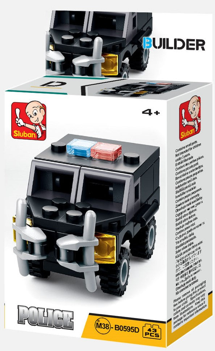 Builder Police Building Brick Display Set, x2 each kit A-D - 7