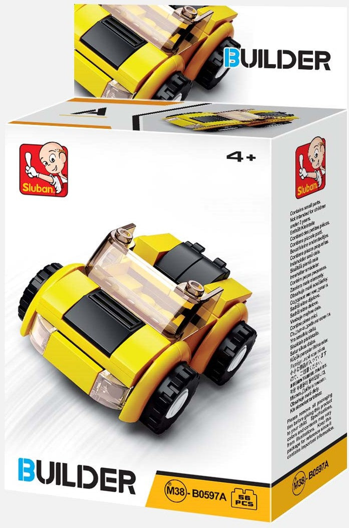 Builder Cars Building Brick Display Set, x2 of each kit - 4