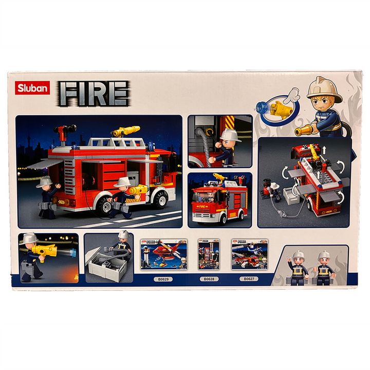 Fire Truck Water-Tank Building Brick Kit (343 Pcs) - 3