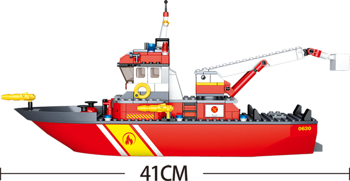 Fire Boat and Oil Tank Building Brick Kit (429 Pcs) - 5