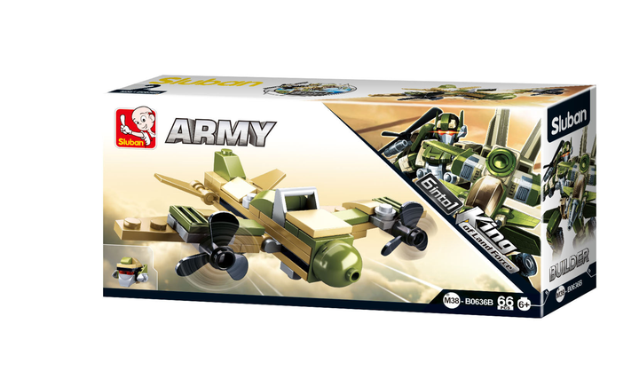 Army Transformer 6-in-1 Building Brick Display Set (448 Pcs) - 4