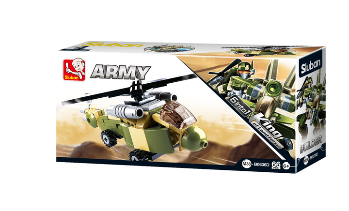 Army Transformer 6-in-1 Building Brick Display Set (448 Pcs) - 6