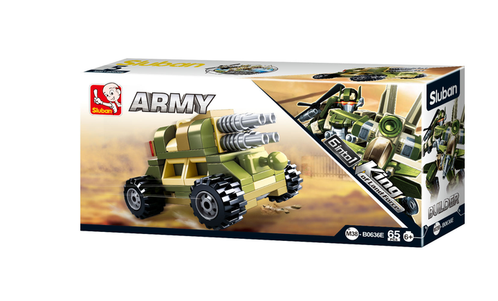 Army Transformer 6-in-1 Building Brick Display Set (448 Pcs) - 7