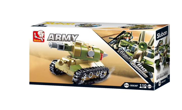 Army Transformer 6-in-1 Building Brick Display Set (448 Pcs) - 8