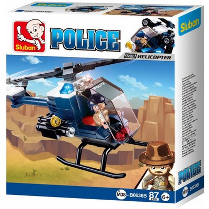 Police 4-in-1 Building Brick Display Set, x2 of each kit A-D - 4